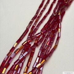 3x6mm Baget Kristal Kırmızı Rengi