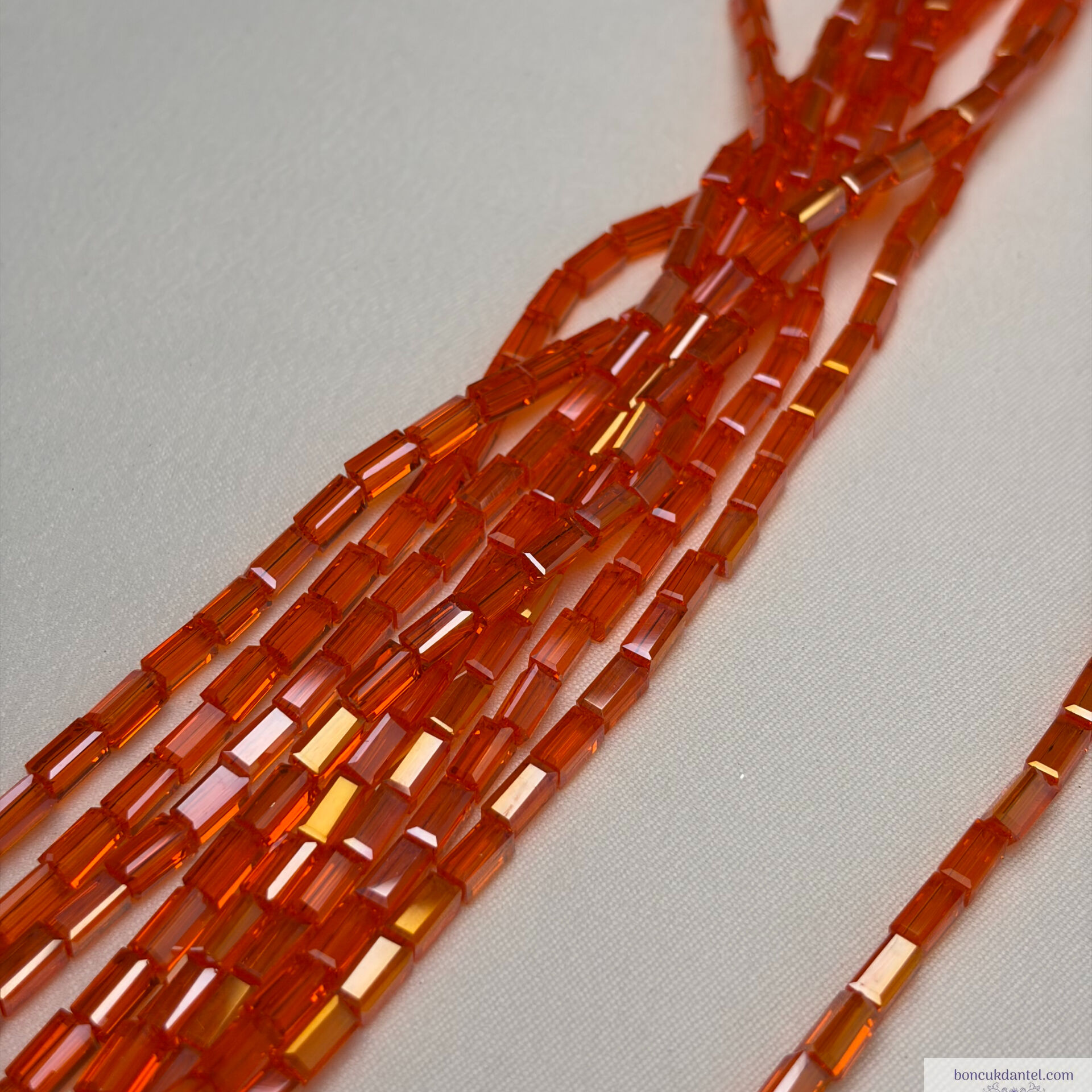 3x6mm Baget Kristal Turuncu Rengi
