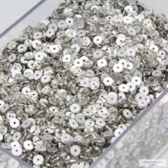 6mm Dikme Cam Taş - Ortadan Delikli Yuvarlak - 288 Adetli Paket
