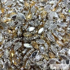 Kasalı Cam Taş Mekik - Golden Shadow Rengi (100 Adetli Paket)