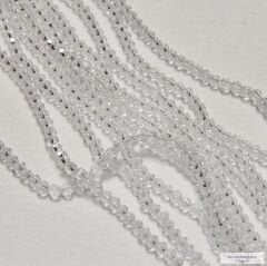 4mm Basık Dizi Kristal Saydam Cam Rengi