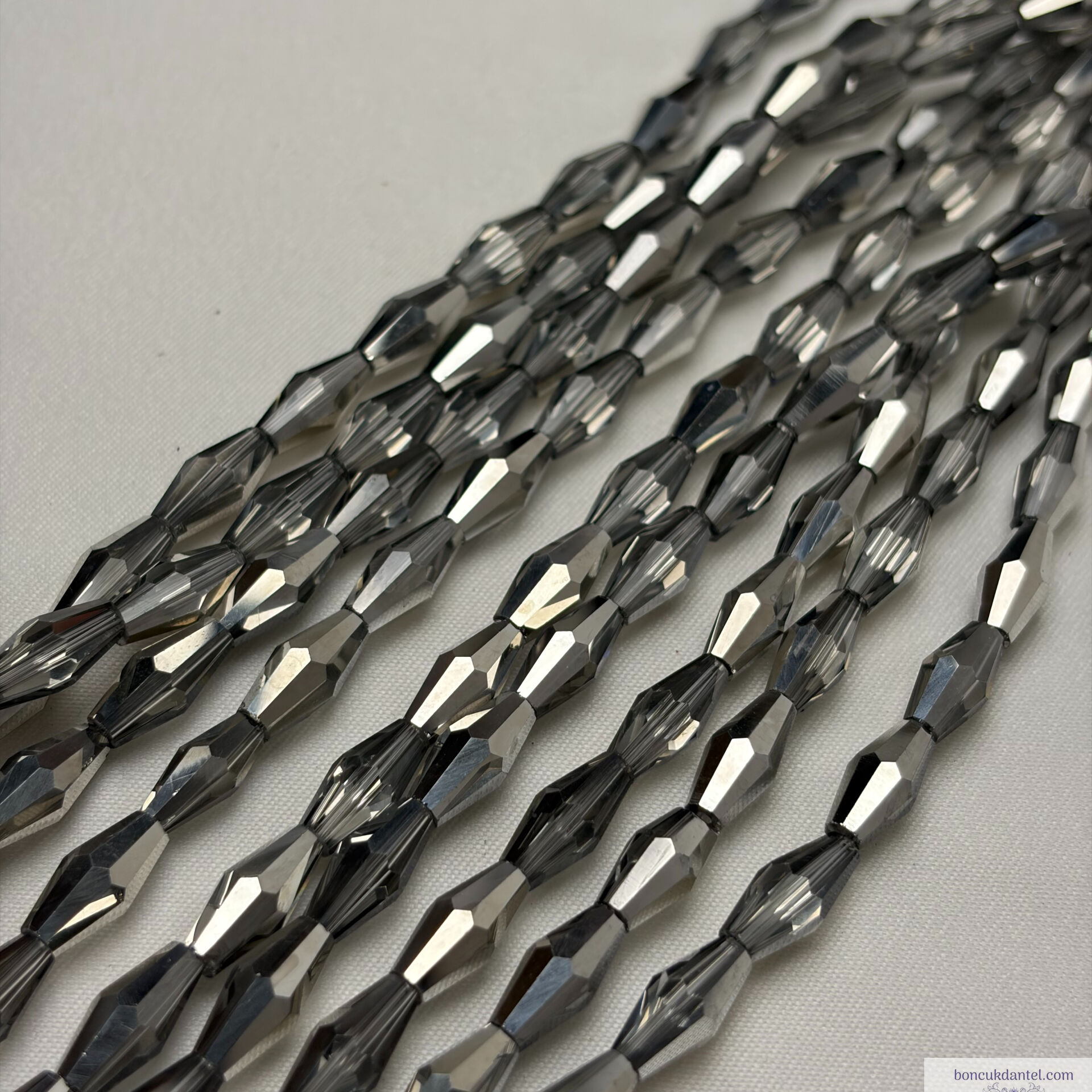 6x12mm Arpa Çift Gümüş Rengi