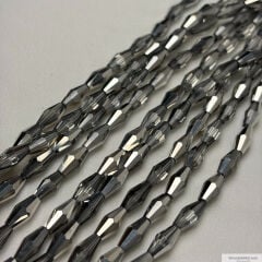 6x12mm Arpa Çift Gümüş Rengi