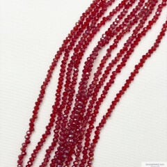 1mm Basık Kristal Kırmızı Rengi