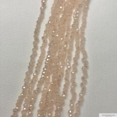 1mm Basık Kristal Buzlu Pembe Rengi