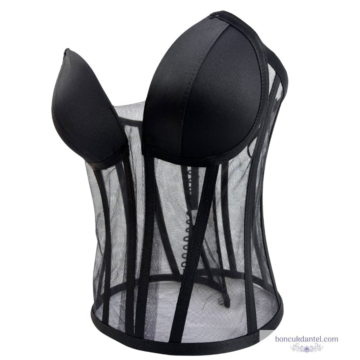 Keskin Detaylı Abiye Nişanlık Bedeni Siyah