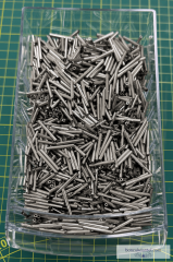 2 CM Boru Cam Boncuk Gri Antrasit Renk