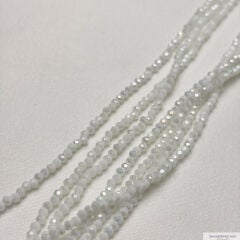 1mm Basık Kristal Mat Beyaz Rengi