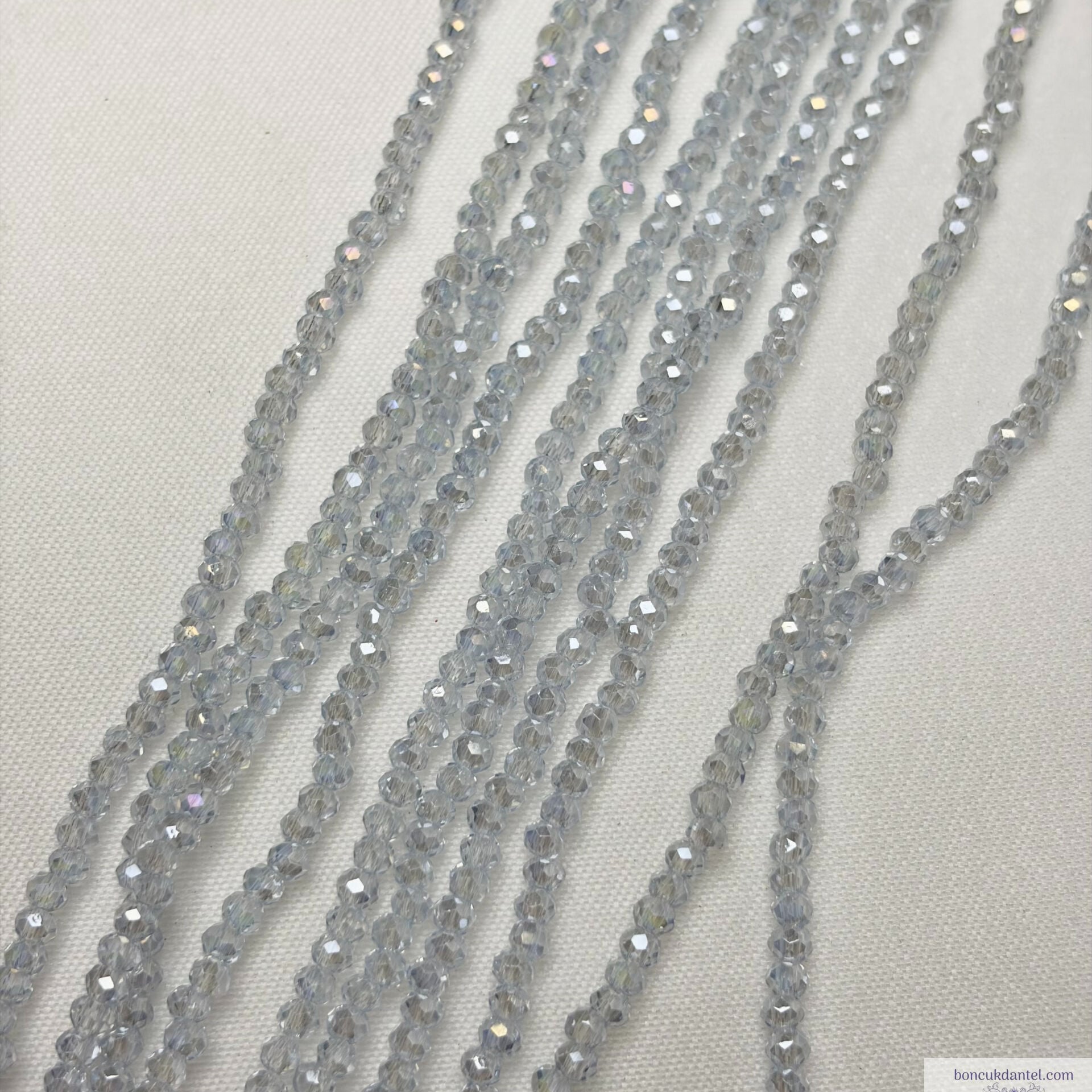 1mm Basık Kristal Bebe Mavi Rengi
