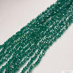 1mm Basık Kristal Petrol Yeşili Rengi