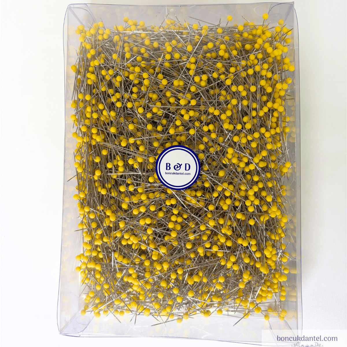 Sarı Başlı Uzun Toplu İğne 55mm - Yarım Kilo (500g) Ekonomik Paket