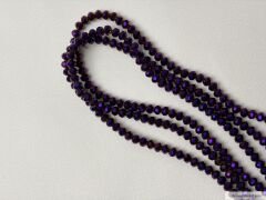 4mm Basık Dizi Kristal Kaplama Mor Rengi
