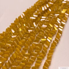 8mm Üçgen (Çapraz) Mat Sarı Rengi