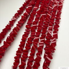 8mm Üçgen (Çapraz) Mat Bordo Rengi