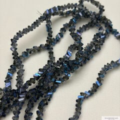 4mm Üçgen (Çapraz) Kristal İndigo Rengi