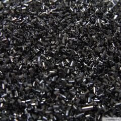 Orta boy Kesme Boncuk Siyah Rengi- 250 gram
