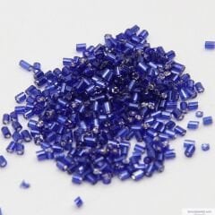 Orta boy Kesme Boncuk Saks Rengi- 250 gram