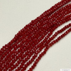 2mm Basık Kristal Mat Bordo Rengi