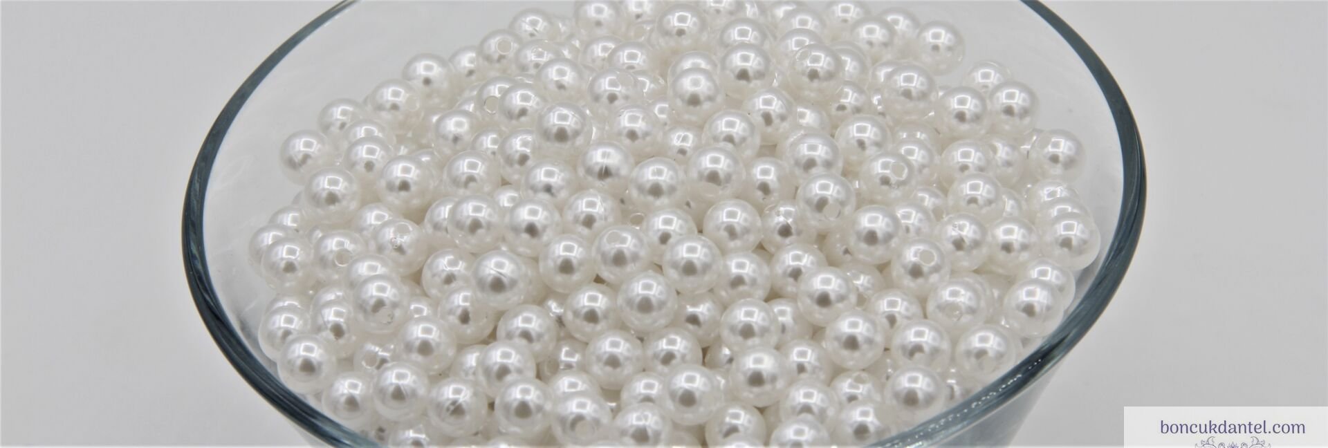 8mm Lüks İnci Kırık Beyaz Rengi (100) Gram