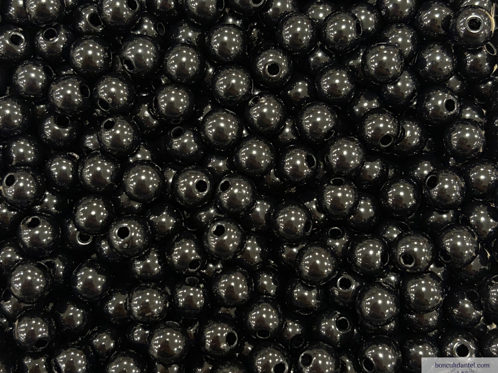 8mm Lüks İnci Kırık Siyah Rengi (100) Gram