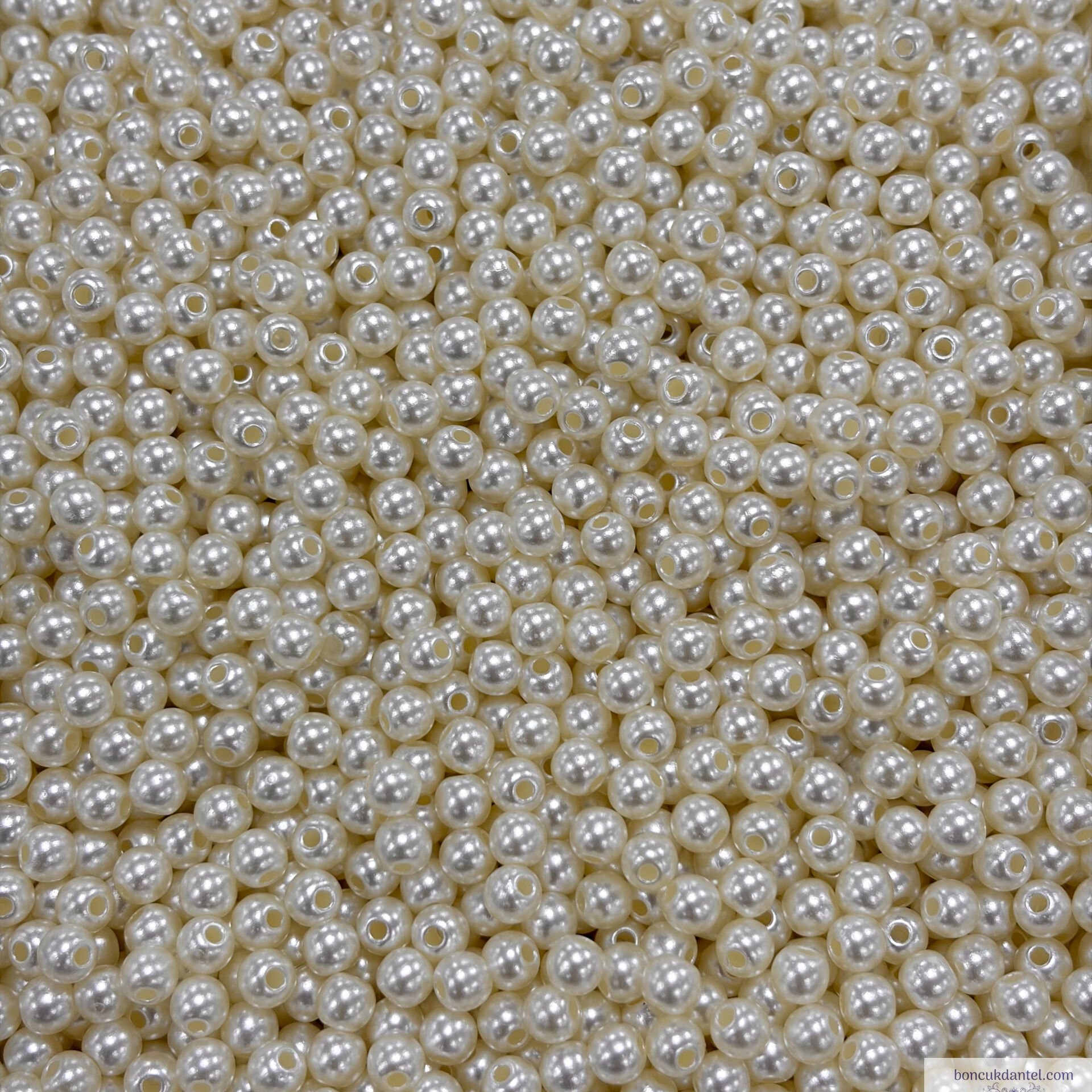 5mm Lüks İnci  Krem Rengi (100) Gram