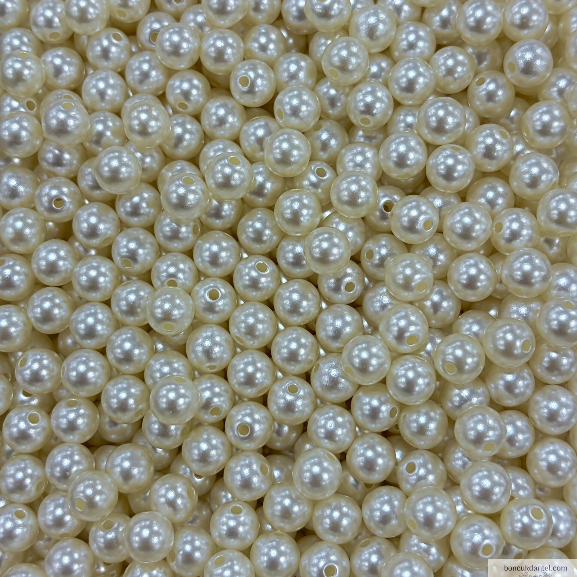 8mm Lüks İnci Krem Rengi (100) Gram