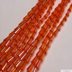 6x12mm Huni Kristal Turuncu Rengi