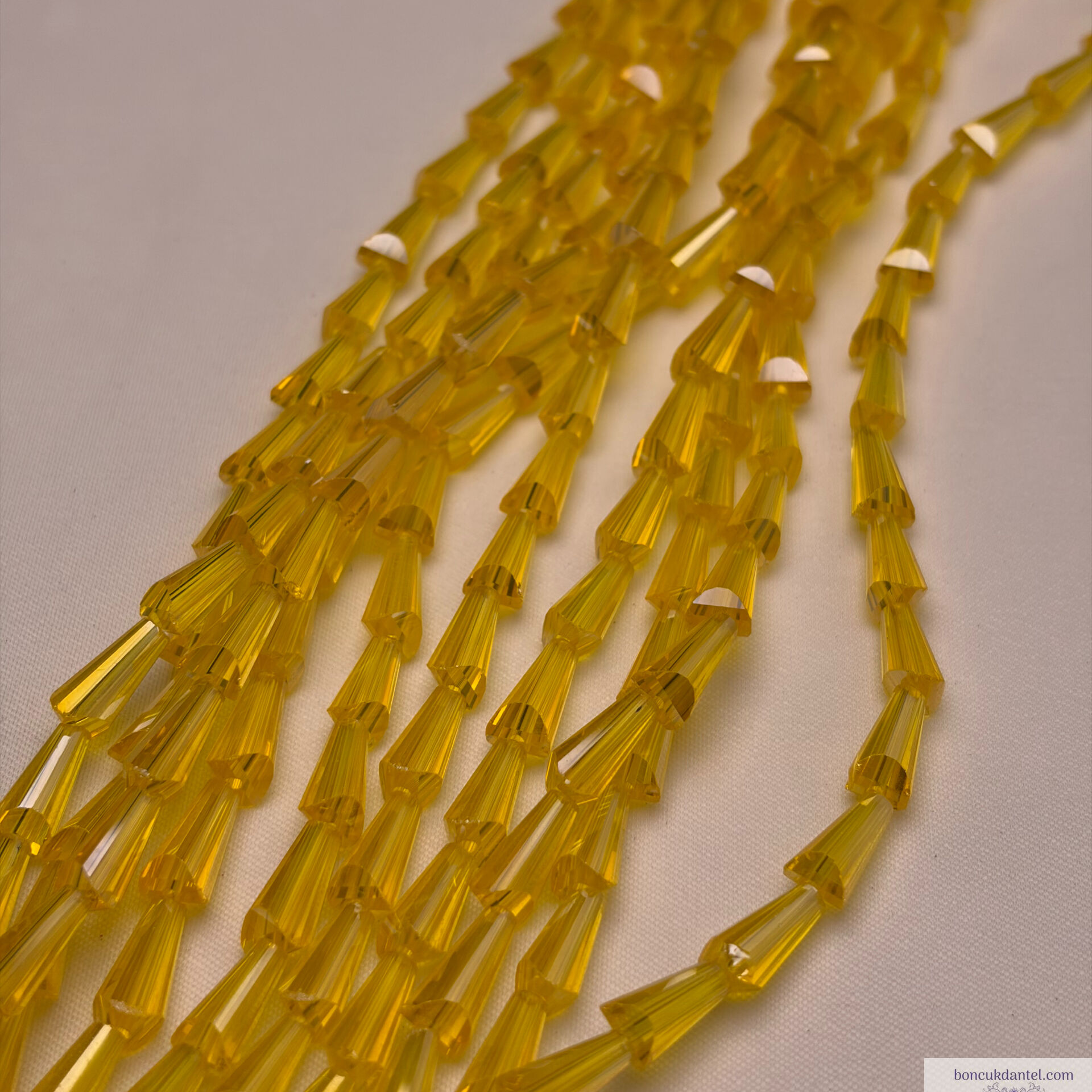 6x12mm Huni Kristal Limon Rengi