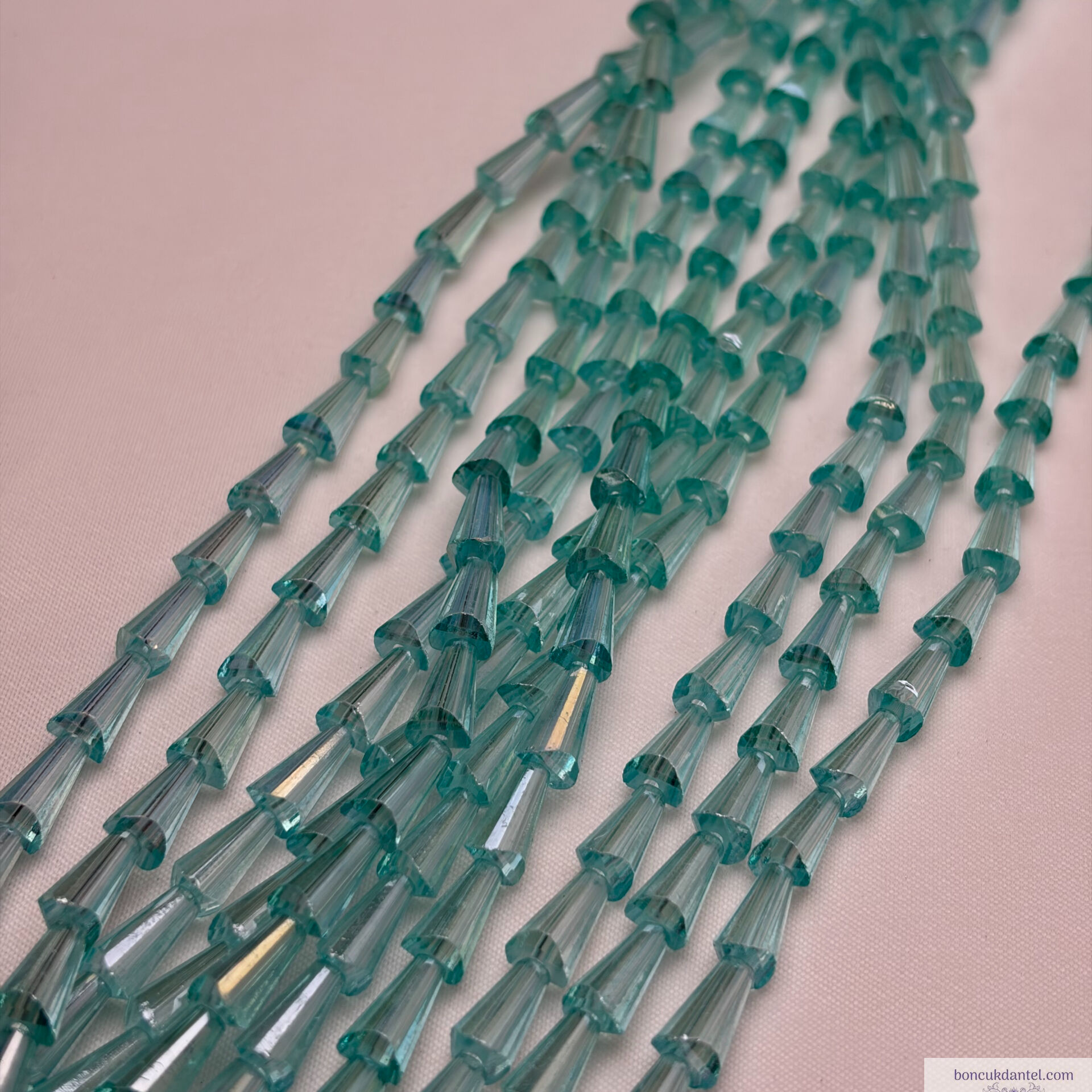 6x12mm Huni Kristal Mint Rengi