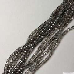 4mm Küp Kesim Dizi Kristal Duman Rengi