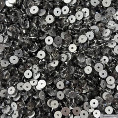 5mm  Dikme Cam Taş Black Dıamond Rengi - Ortadan Delikli Yuvarlak