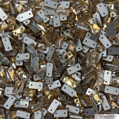 5x10mm Baget Dikme Gold Rengi Cam Taş