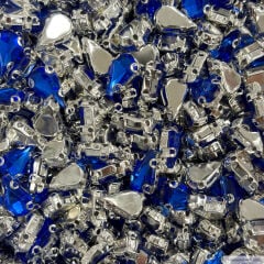 8x13mm Damla Kasalı Cam Taş Renkleri (100'lü) Paket Saks