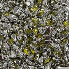 6x10mm Damla Kasalı Cam Taş Renkleri (100'lü) Paket Limon Sarı
