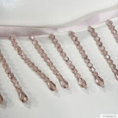 4 CM Piramitli Saçak Pembe Rengi