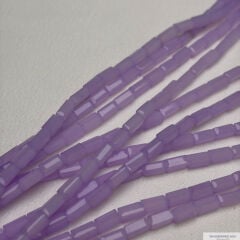 3x6mm Baget Kristal Buzlu Lila Rengi